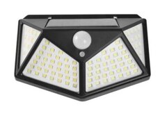 Lampa solara de perete 100 led cu senzor de miscare si lumina