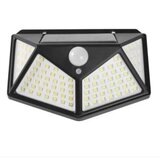 Lampa solara de perete 100 led cu senzor de miscare si lumina